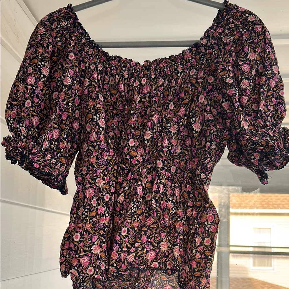 Floral Smocked Women's Top